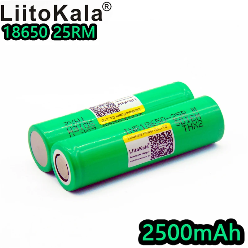 Liitokala новый оригинальный INR1865025R 3,6 В разряда 20A специальные мощность Батарея 18650 2500 мАч + DIY никель лот/6 шт