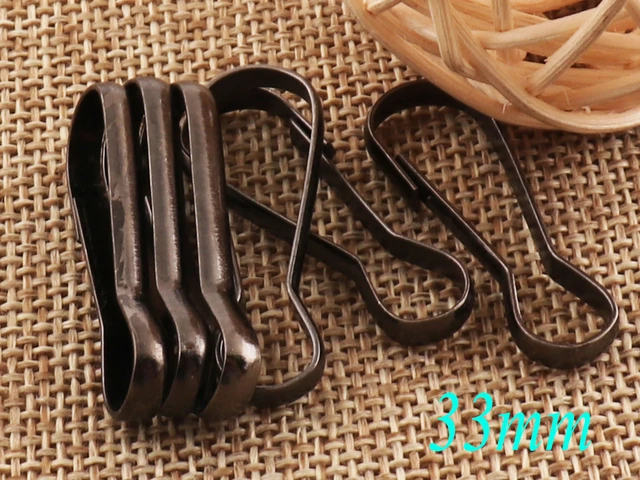 50 Pcs Black Lanyard Hook Key Chain,Lanyard Snap Clip Hooks,Key Clasp Snap  Clips ID