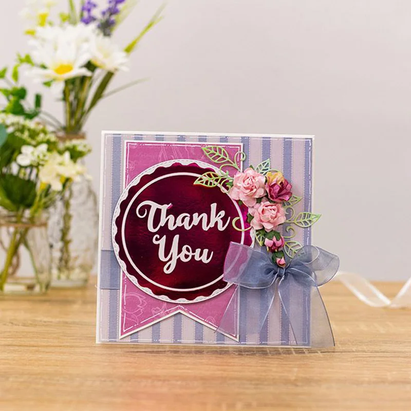 

"thank You" "happy Birthday" Metal Hot Foil Plate for Diy Scrapbooking Photo Album Embossing Paper Cards Making Crafts