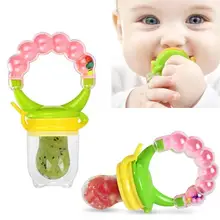 YANUO – sucette à 3 couleurs, sucette à Fruits, anneau de dentition, sucette à Fruits, hochet de sucette + sac à mailles en Silicone de remplacement 