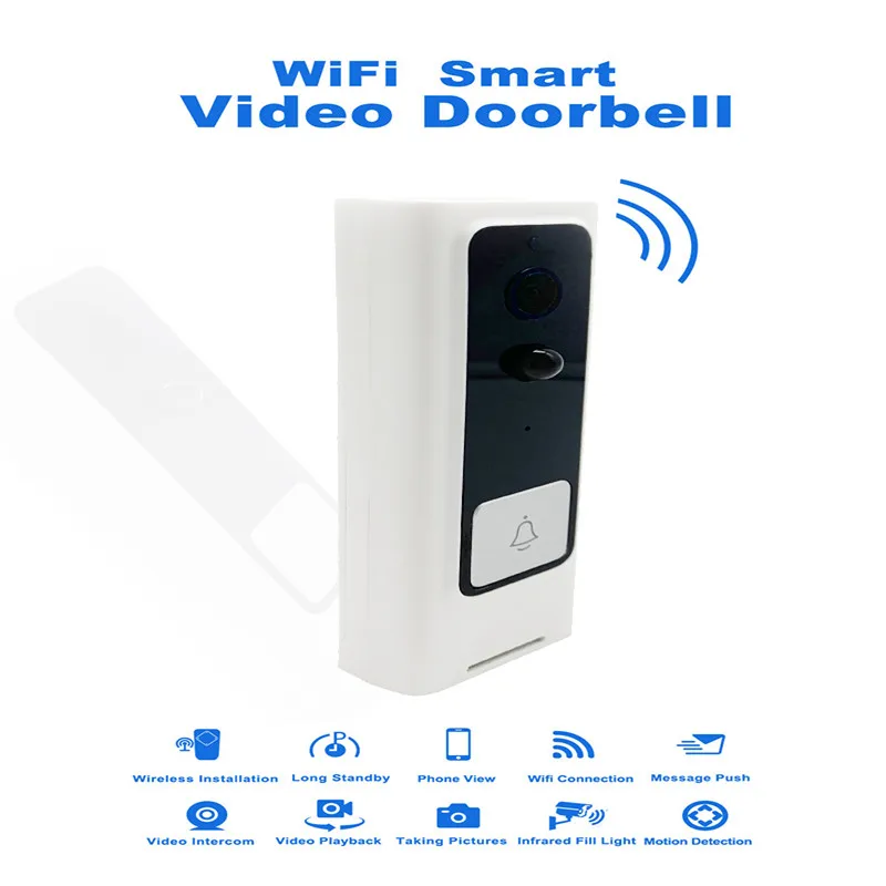 

1080P WiFi Wireless Video Doorbell Two-Way Real Time Voice Intercom Smart Door Bell Home Security Mobile Phone Remote Control