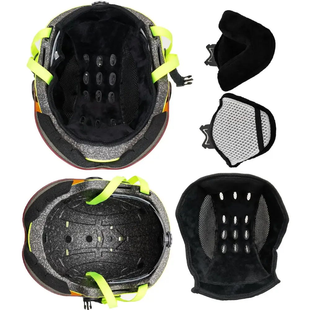LOCLE Goggles лыжный шлем In-Mold PC+ EPS CE сертификат Зимний лыжный шлем Спорт на открытом воздухе лыжный сноуборд Скейт снежные шлемы