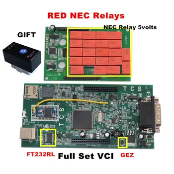 

20PCS DHL TCS V3.0 Board NEC Relay Bluetooth 2017.1/2016.1 keygen OBDII Scanner Diagnostic Tool for Cars/Trucks