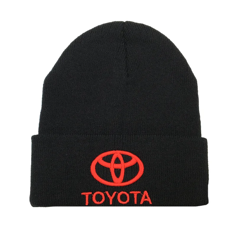 new Racing cap logo motorcycle sports Beanies For Toyota Men Women Keep warm Knitted Winter Hat Hip-hop Skullies Cold | Дом и сад