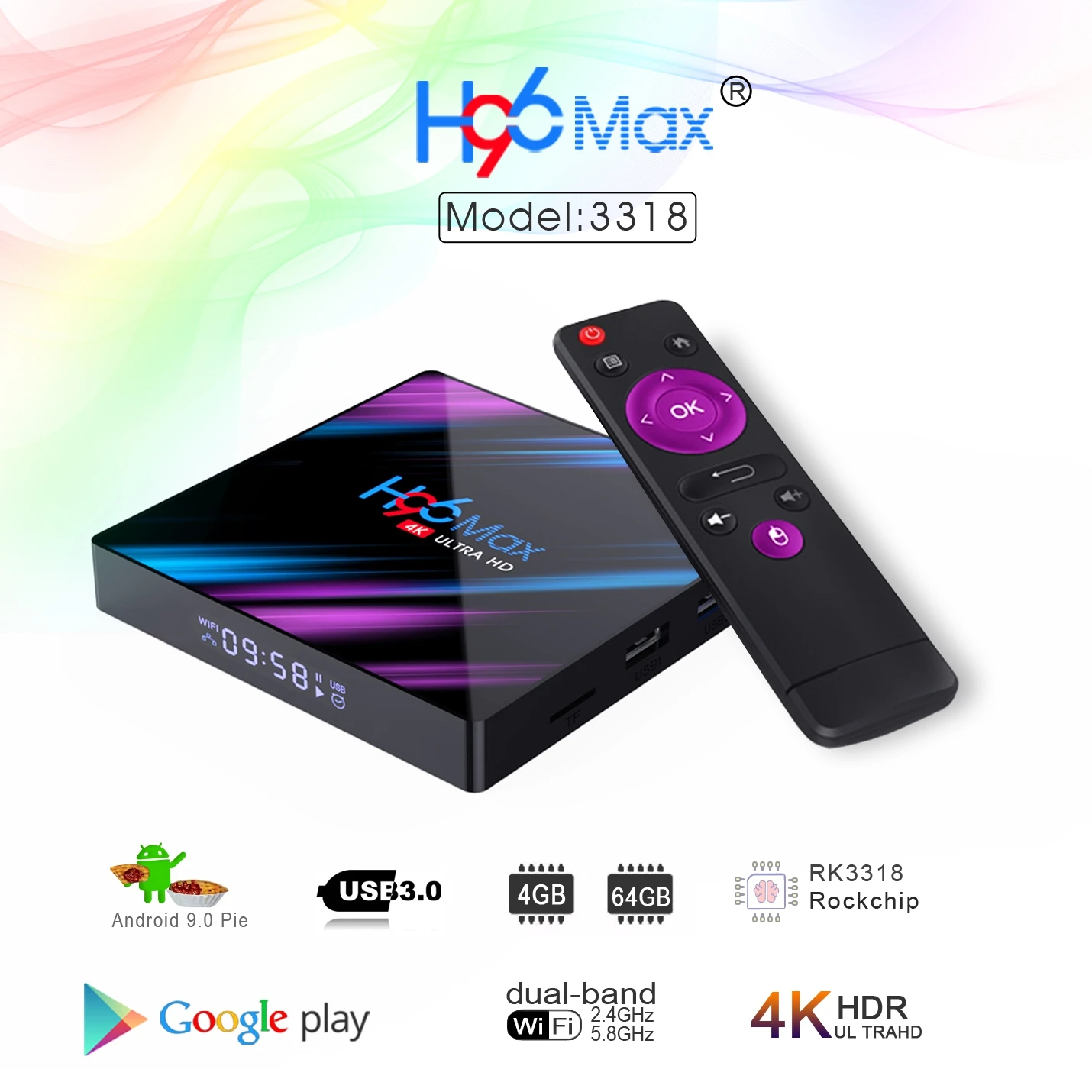 H96 MAX Android 9,0 tv Box Pro IP tv нордическая подписка RK3318 Четырехъядерный 4G/64G двойной Wifi 4K BT4.0 телеприставка тюнер для просмотра телеканалов Нидерландов