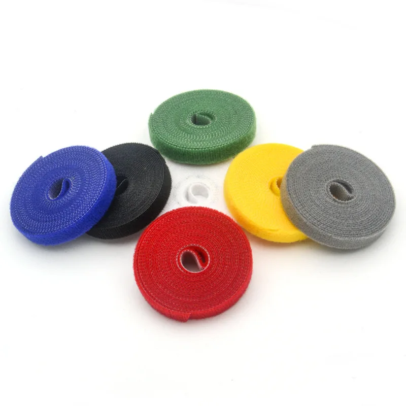 

5m/lot Releasable Zip Cable Ties With Holes Back To Back Wire Hook Loop Fastener Management Zip Tie Loop Wire Wrap Zip Ties