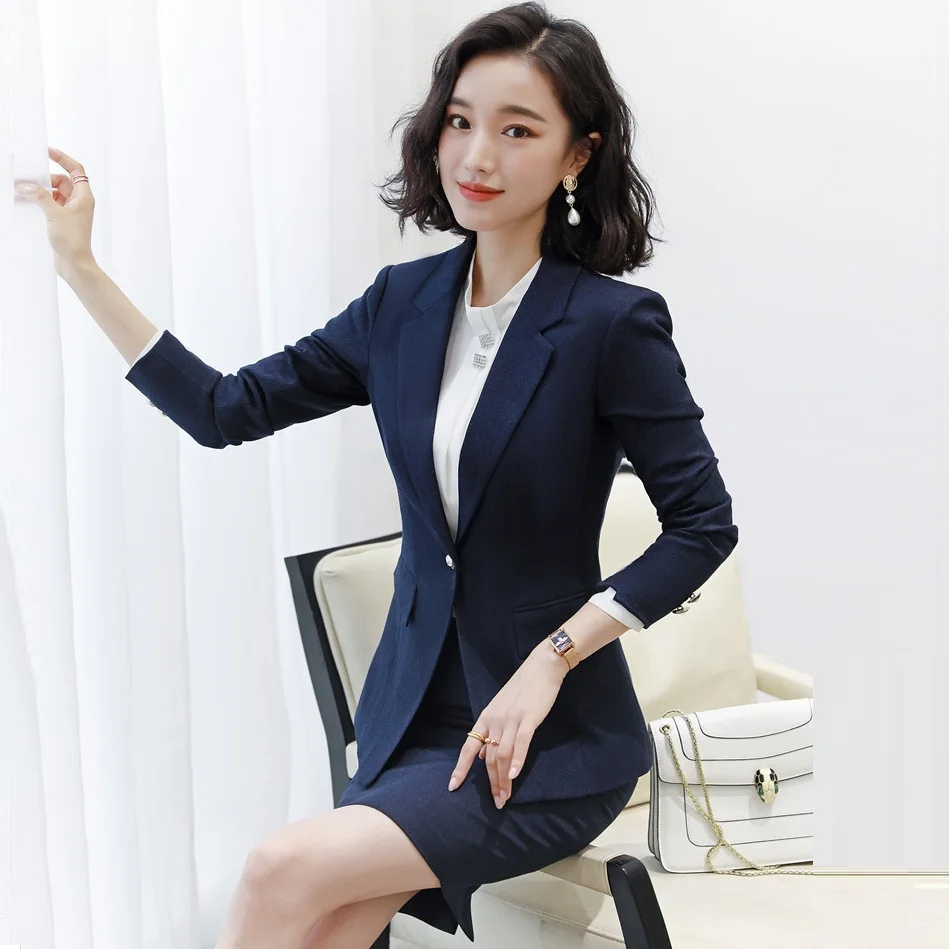 

Formal Female Skirt Suits for Women Business Suits Blazer and Jacket Sets Work Wear Clothes