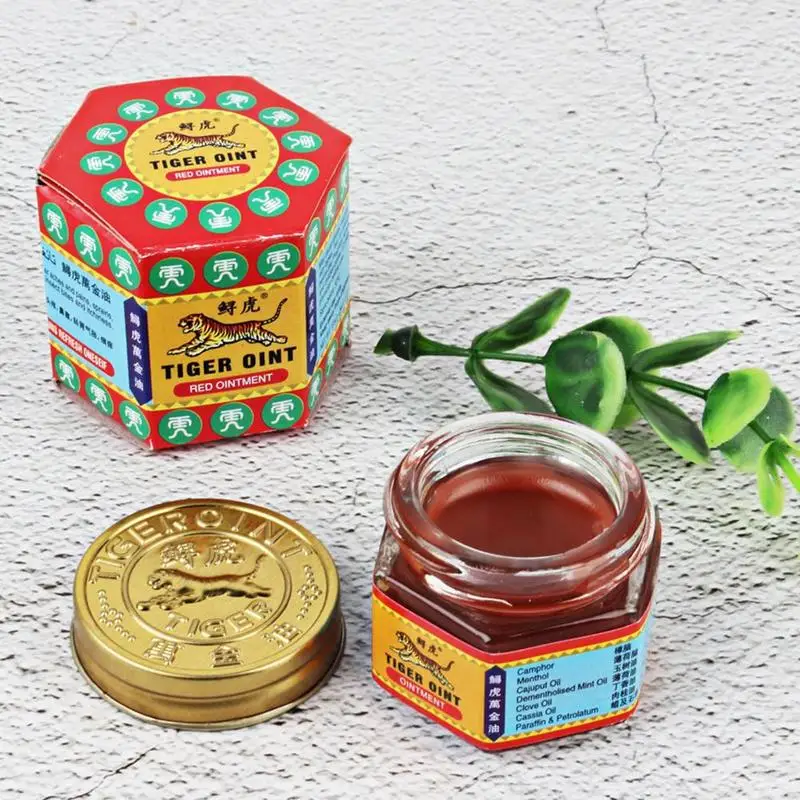 Red Tiger Balm Ointment Painkiller Ointment Muscle Pain Relief Ointment Soothe Itch Essential Balm Headache Dizziness Essential