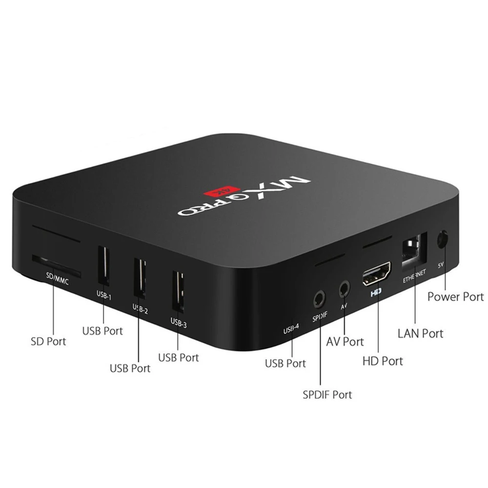 ТВ приставка MXQ PRO RK3228A Android 7 1 2 Гб 16 4K 4 ГГц WiFi Google Play Youtube медиаплеер ГБ 8 смарт
