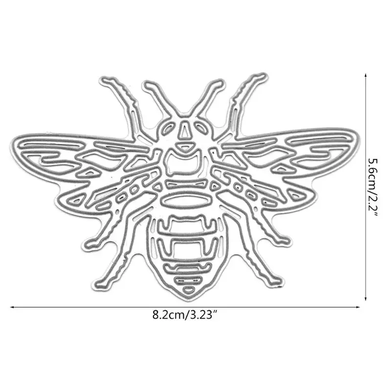 Пчела металла прорезной трафарет для окраски DIY Скрапбукинг штамп для альбомов тиснение бумаги Ремесло Декор
