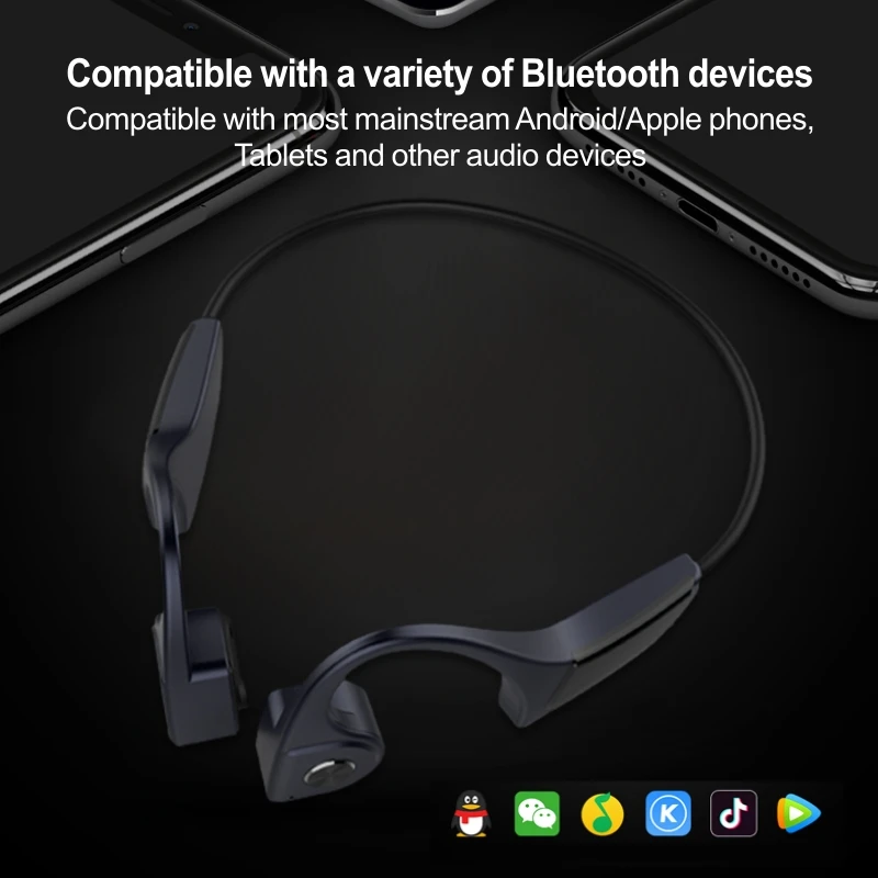 Fineblue F806 Bone Conduction earphone Bluetooth For Vivo Huawei Bone Conduction Headsets Wireless Earphones Sports