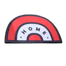 Фланелевый полукруглый домашний милый креативный коврик, домашний замшевый коврик для спальни, кухни, длинная полоска, Нескользящий Впитывающий Коврик