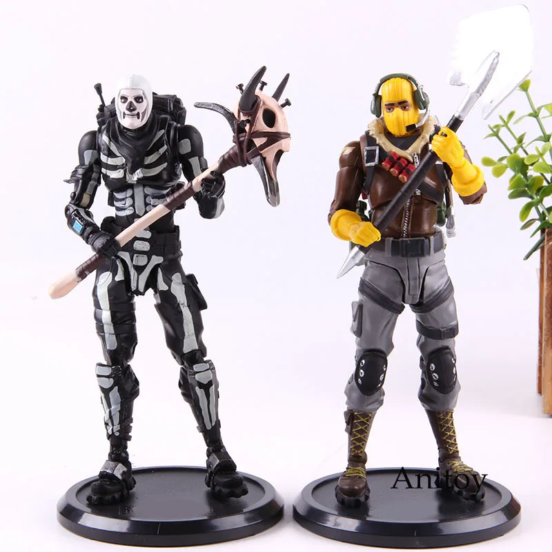 Фигурка Raptor/Череп Trooper Fortress Ночная битва Royale ПВХ Горячая игра Коллекция Модель игрушки подарок для детей