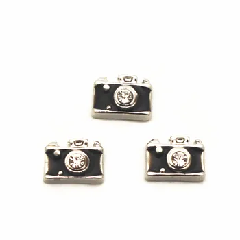 

New Arrive 12pcs/lot camera Floating Charms for Floating Memory charms Lockets DIY Jewelry