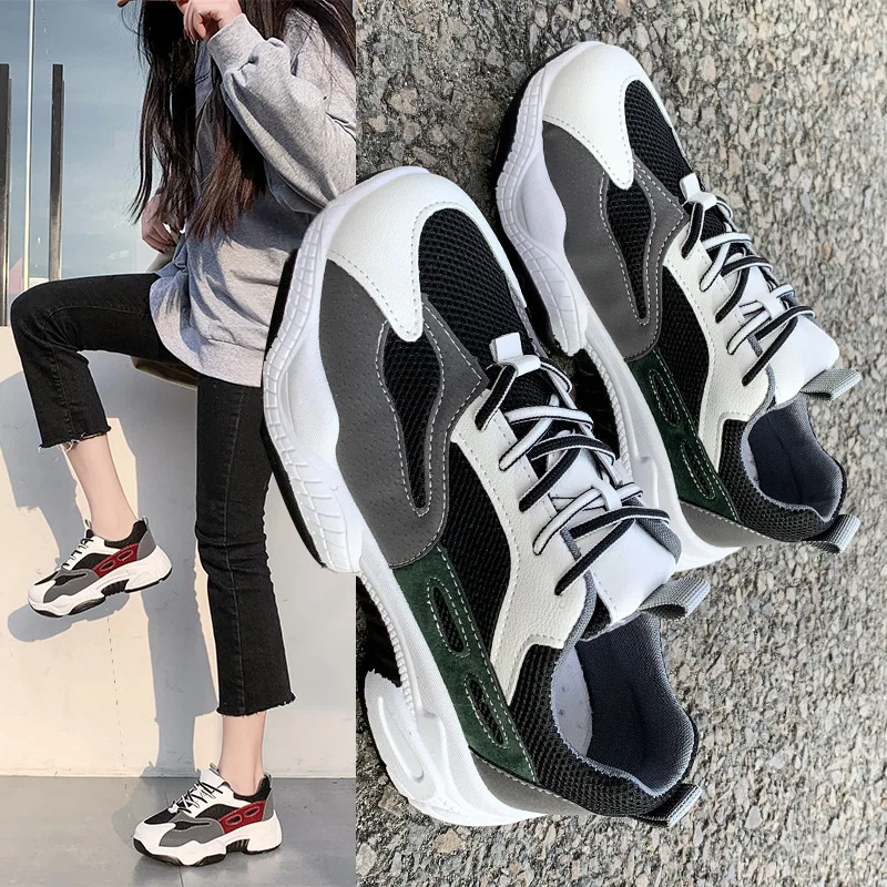 

Dad Shoes Women's 2019 New Style Mesh Breathable Early Spring Sports Shoe INS Versatile Casual Intellectual Smoked Super Fire Tr