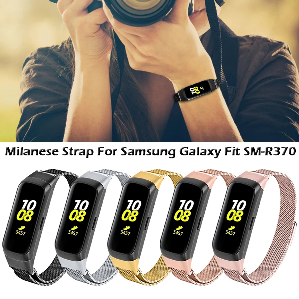 Миланский ремешок из нержавеющей стали для samsung Galaxy Fit SM-R370 ремешок для часов Миланская петля для SM-R370 аксессуары для часов