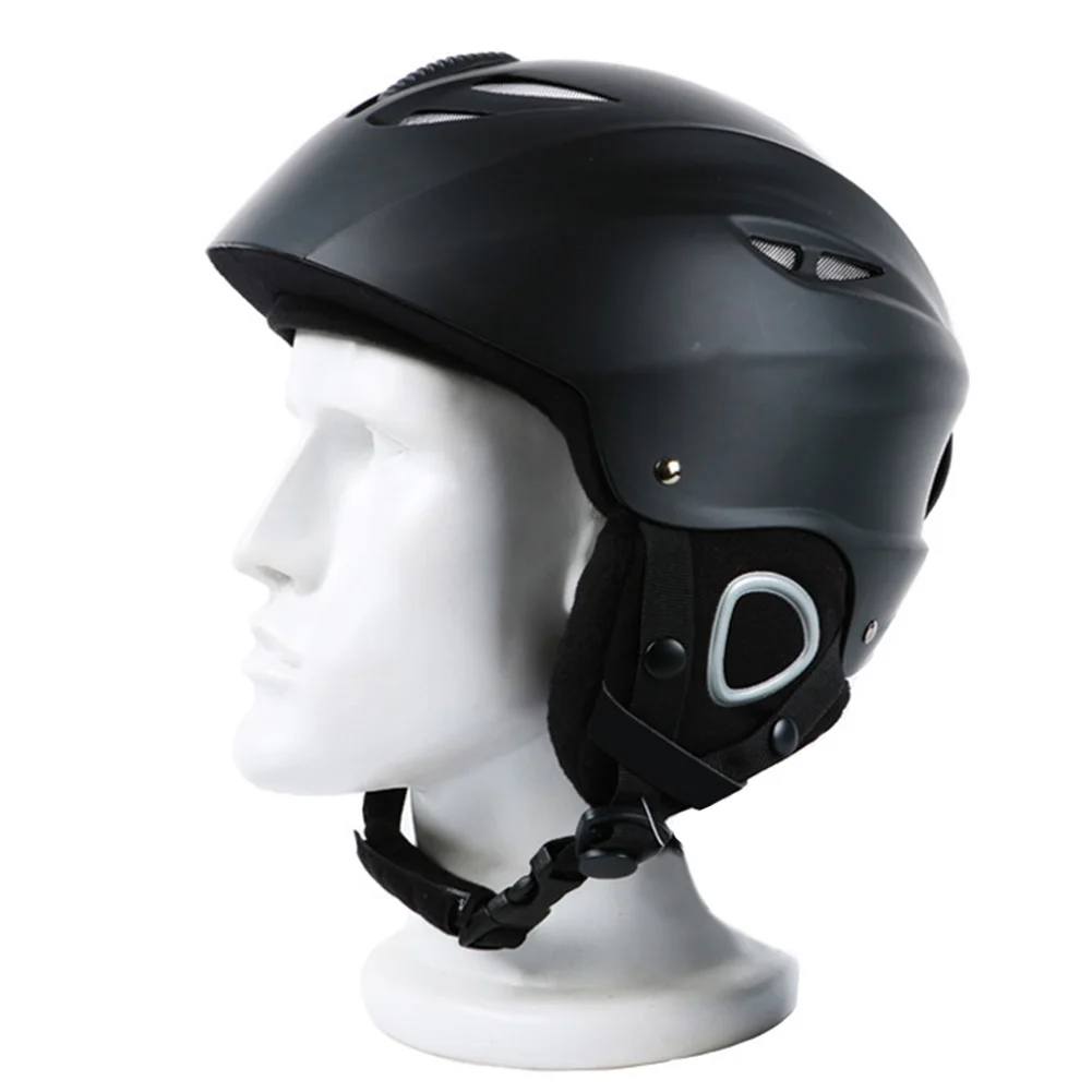 

Children Outdoor Sports Snowboard Anti Shock Ski Helmet Half Covered Integrally Molded Protective Warm Safety Adjustable Buckles