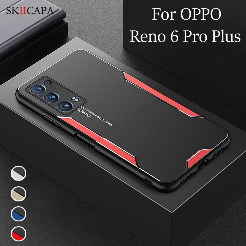 Aluminum Alloy Metal Hard Back Cover For OPPO Reno 6 5 4 Pro Plus A94 A95 5G Find X3 X2 Slim Silicone Bumper Protection Case | Мобильные