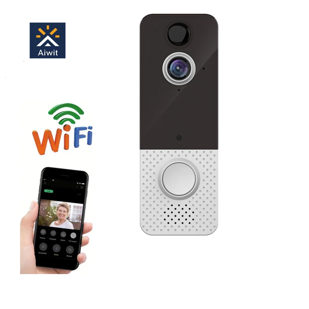 WiFi Video Doorbell T8 Wireless Security Camera IP 720P Smart