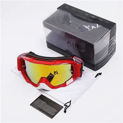 Новинка года LUCKYIER FOX Goggles MX ATV очки для мотокросса защитные очки для мотоцикла внедорожные гоночные очки - Цвет: 2