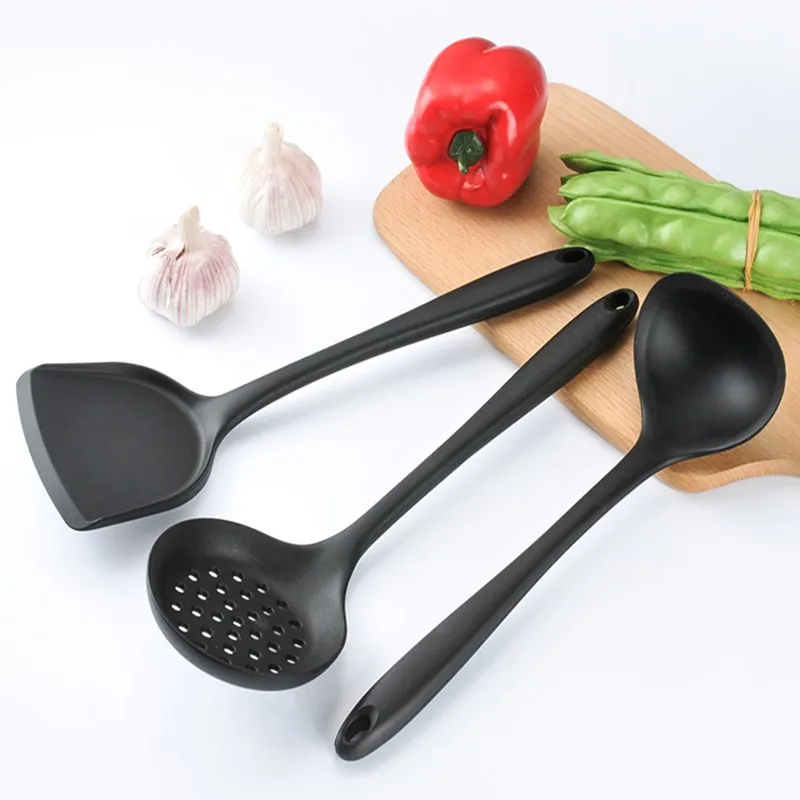 

ERMAKOVA Silicone Kitchen Cooking Utensil Turner Skimmer Soup Ladle Kitchen Spatula Turner Cooking Non Stick Cookware