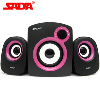 

SADA D-200B Mini Portable Desktop Computer Speaker with Subwoofer 2.1 Gaming and Multimedia PC speakers