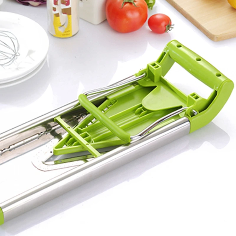 Профессиональный многофункциональный V-Slicer ломтерезка для еды измельчитель для фруктов и овощей с 5 лезвиями кухонные инструменты зеленый