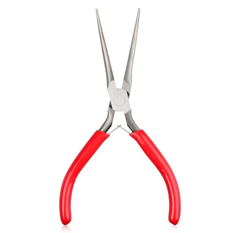 

2019 Functional Insulated Non-slip Diagonal Long Nose Pliers Needle Pliers Electrical Wire Chrome Vanadium Bent Hand Tool