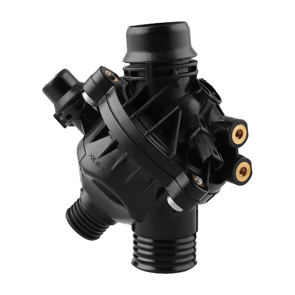 11537549476 Thermostat Plastic Car Practical Black Wear Resistance Professional Anti Corrosion Easy Install For E90 330 E60 530