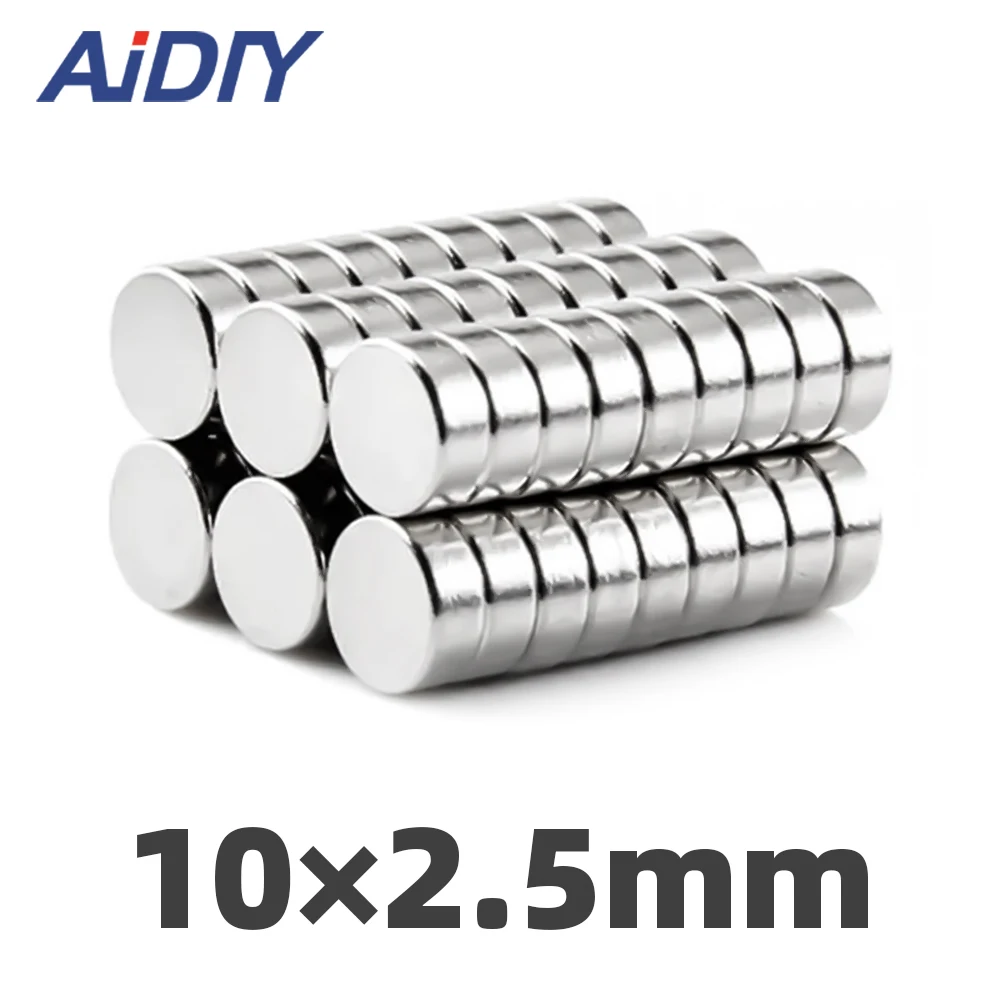 

10//30/50 pcs 10x2.5mm permanent magnet N35 small round super strong powerful magnets neodymium magnet 10*2.5mm