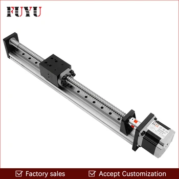 

200mm stroke FUYU Motorized Linear Motion Guide Slide Rail Nema 23 Stepper Motor Horizontal Vertical Usage For Cnc Machine