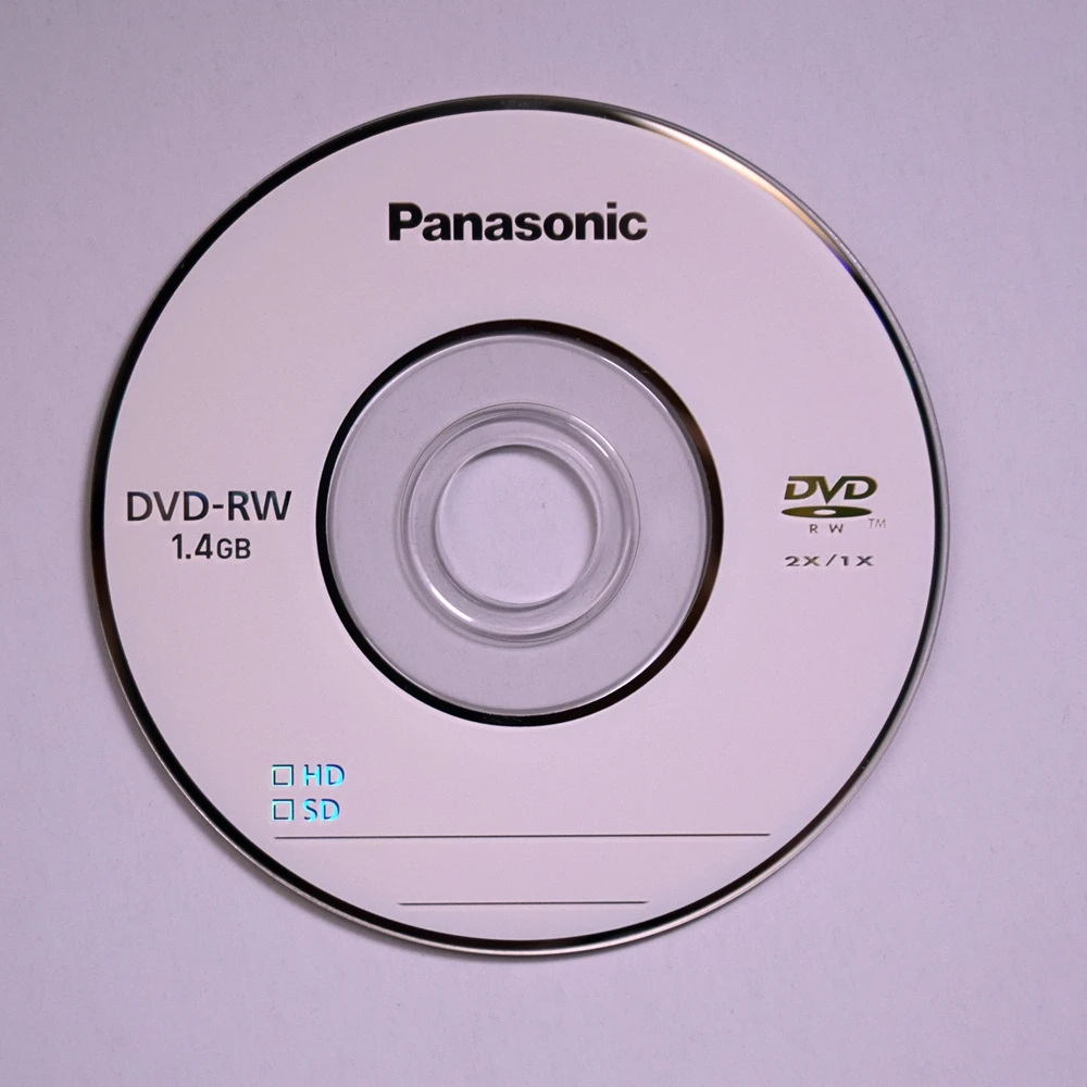 1PCS/2PCS/5PCS Panasonic Mini 3"(8cm) DVDRW Rewriteable Disk 30min 1