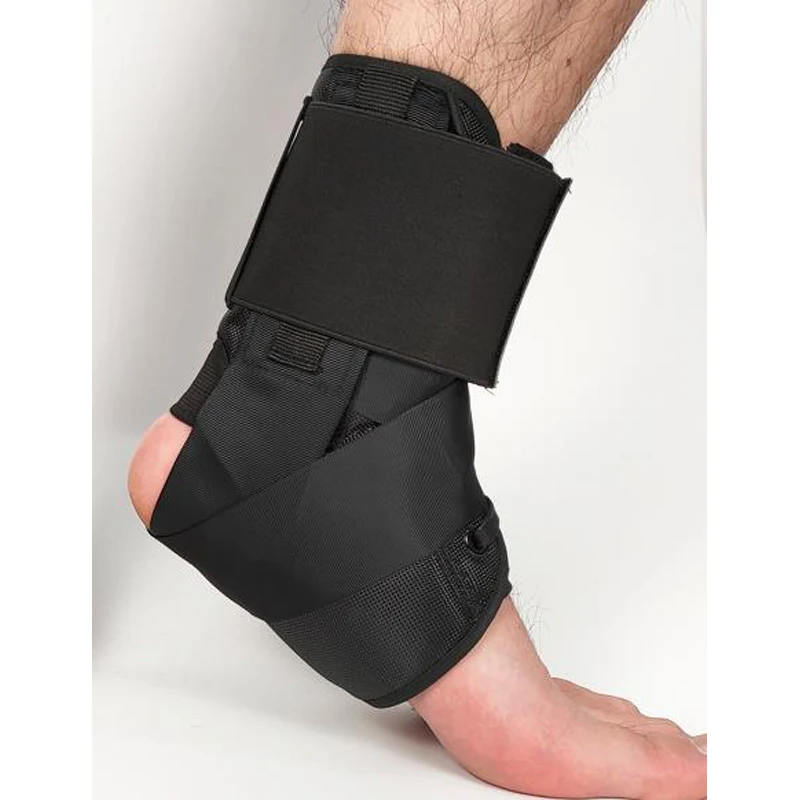 Lace Up Ankle Brace Di Sostegno Del Piede Stabilizzatore Di Compressione A Manica Slogata Regolabile Gamba Stecca Distorsione Laminati Immobilizer Wra