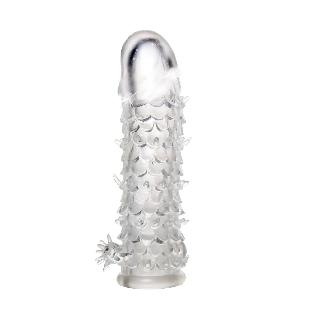 HC017 scales penis sheath Reusable vibrator sleeve  (10)