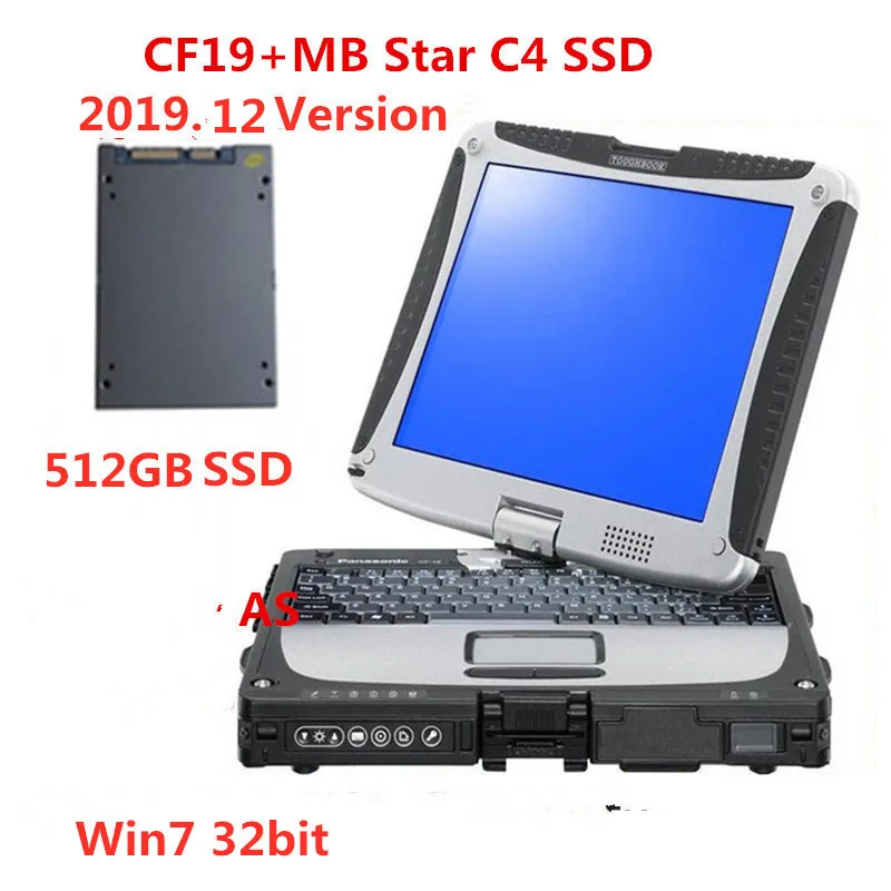 Последняя версия,12 MB Star C4 SSD SD C4 диагностическое программное обеспечение работает Диагностика ноутбука toughbook cf19 CF-19 4G DHL