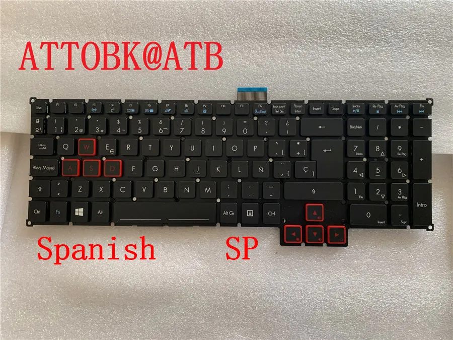 Teclado Portátil para Acer Predator Eua Árabe gr ru sp la fr 17x 15 gx G9591r G9-592 593 G9791 792 Gx-792 793 Retroiluminação Rgb Novo - Imagem 4