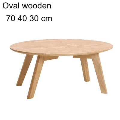 Oval 70 40 30 cm Твердый деревянный чайный столик окно низкий стол спальня Маленький журнальный столик гостиная прямоугольный японский стиль Азия стиль мебель - Цвет: Oval 70 40 30 cm