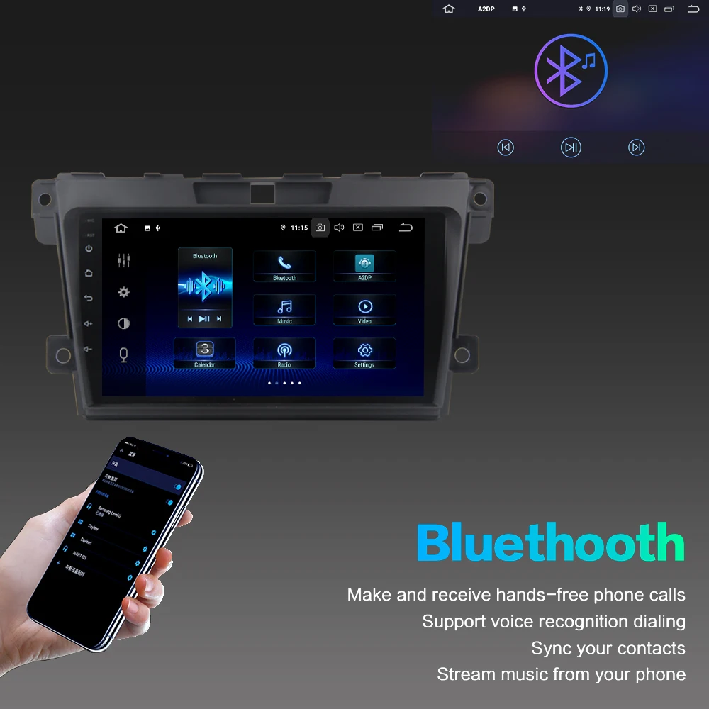 10," ips Автомобильный мультимедийный плеер Android 9,0 для Mazda CX-7 CX7 радио 2008- встроенный DSP HDMI выход 4 Гб Ram PX6 gps navi