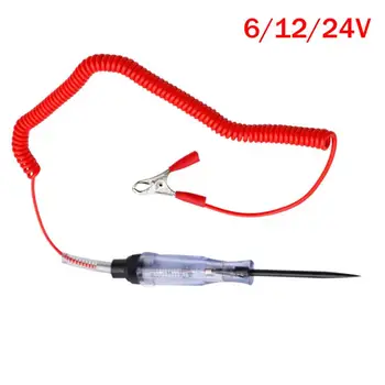

Auto Electric Circuit Voltage Tester Led Light DC 6V 12V 24V Universal Car Lamp Voltage Circuit Tester System Test Probe Pen