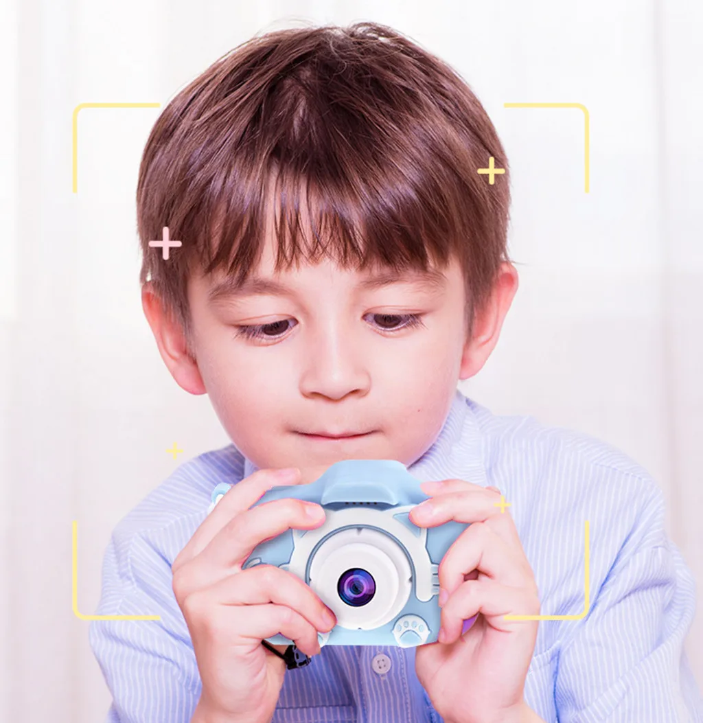 HIPERDEAL Kid Мини мультфильм камера 2 дюйм, перезаряжаемый Цифровой Детский видеокамера для наружного Jy25