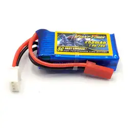 7,4 V 2S 250mAh 20C LiPO батарея JST разъем для небольшого размера радиоуправляемая модель самолета Вертолет FPV Дрон