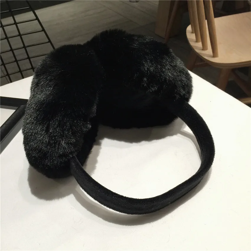 Solid color children's autumn and winter earmuffs warm and comfortable ski earmuffs boys and girls universal headphones kid warm