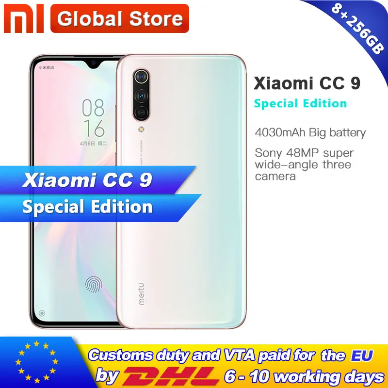 Xiaomi Mi CC9 8GB 256GB Специальный выпуск Смартфон Snapdragon 710 Octa Core 6 39 &quot48MP Тройная камера