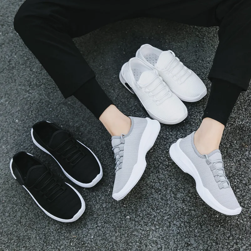 

Autumn New Style Fly Netting Surface Anti-slip Casual Sporty MEN'S Thin Shoes Versitile Fashion