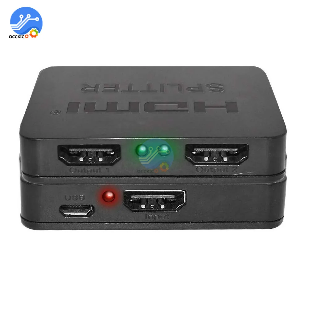 4K HDMI сплиттер 2 порта 1080p 4K 3D сигнал сплиттера усилитель для HDTV DVD PS3 HDMI сплиттер кабели