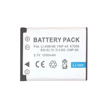 1 PIÈCES 1200mAh EN-EL10 EN EL10 LI-42B Li-40B LI42B 40B Batterie pour Appareil Photo nikon OLYMPUS U700 U710 FE230 FE340 FE290 FE360