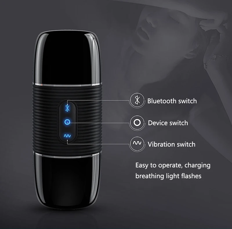 Bluetooth динамик чашка самолета Мужская электрическая мастурбация зарядка через USB