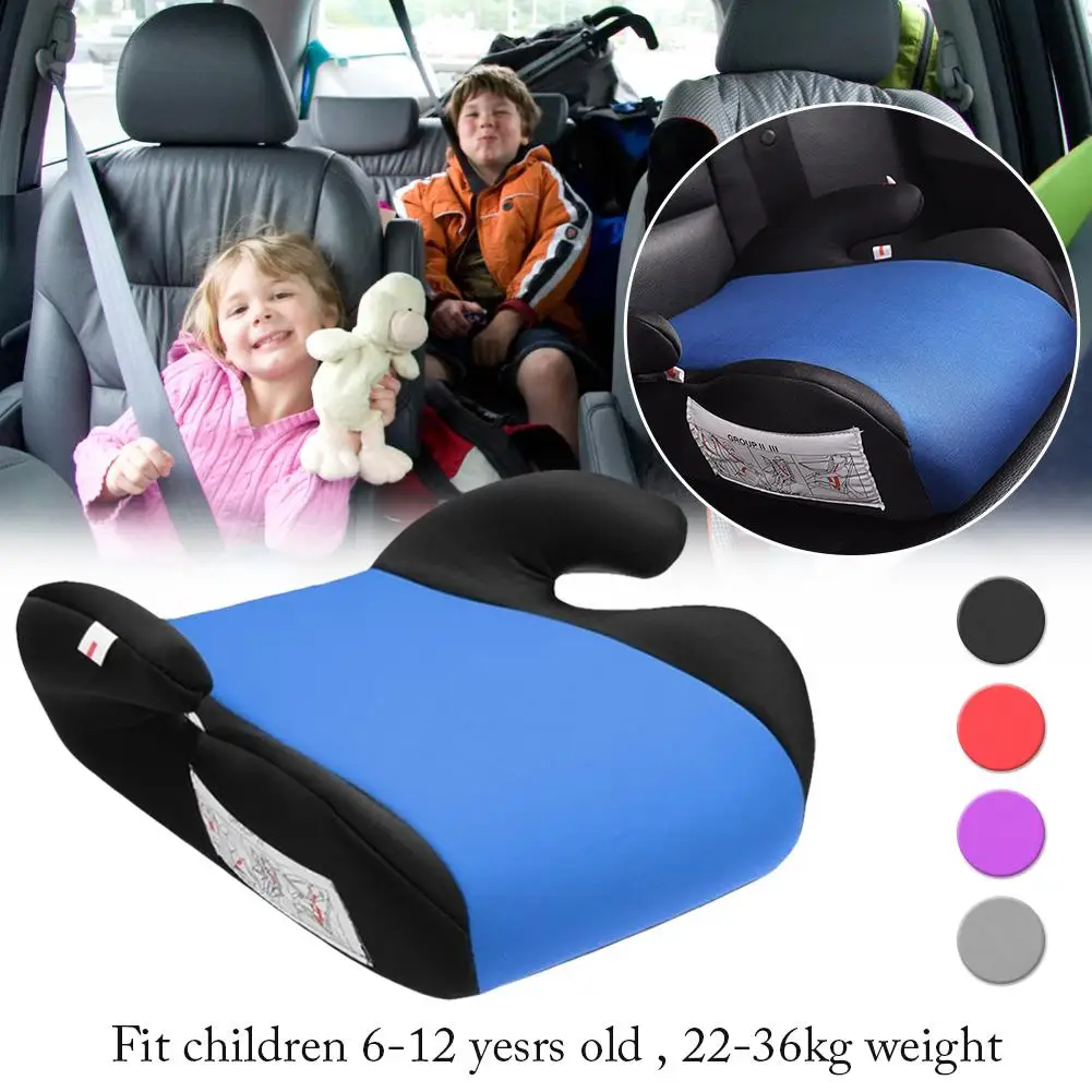 New Car Booster Seat Safe Sturdy Kids Children Child Baby Increased Pad Fits 6-12 Years Non-slip For |