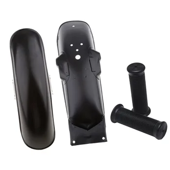 

22mm Handlebar + Black Wheel Splash Guard Mudguard Cover Kit For CG 125