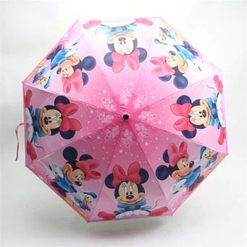 

Disney cartoon Minnie Mickey Mouse Rain and rain dual-use three-fold umbrella student sunscreen umbrella kids outdoor umbrella